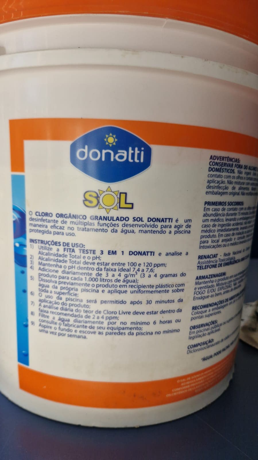 Cloro Orgânico Granulado 6 X 1 - Donatti 10 Kg - Imagem 2