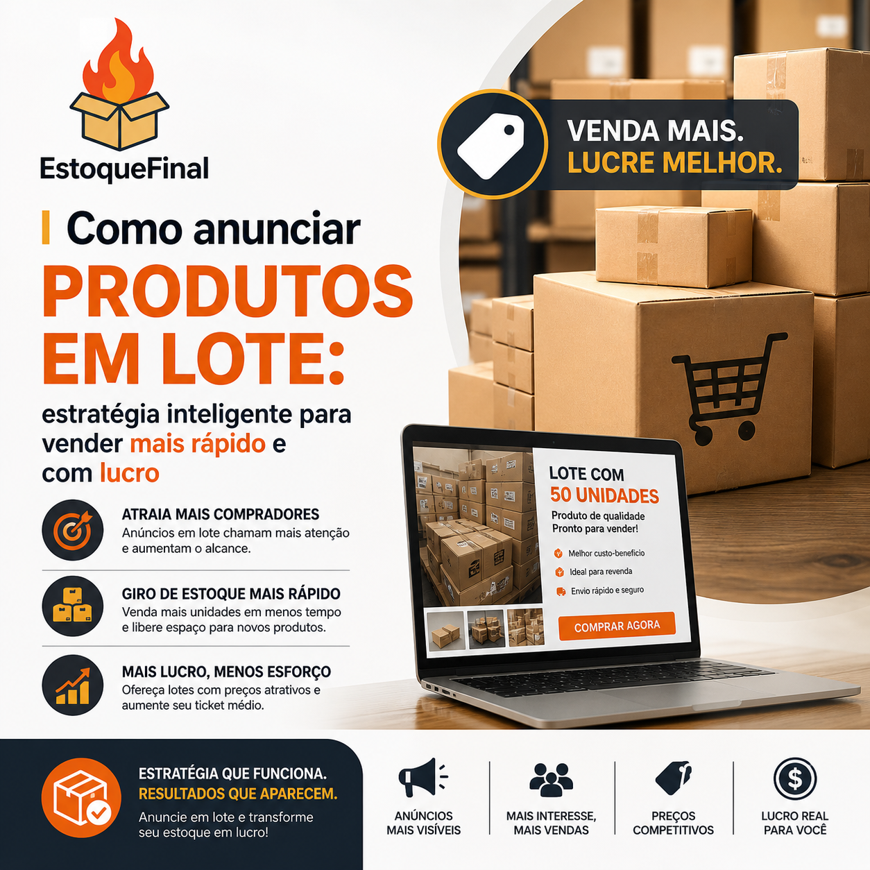 Como anunciar produtos em lote estratégia inteligente para vender mais rápido e com lucro