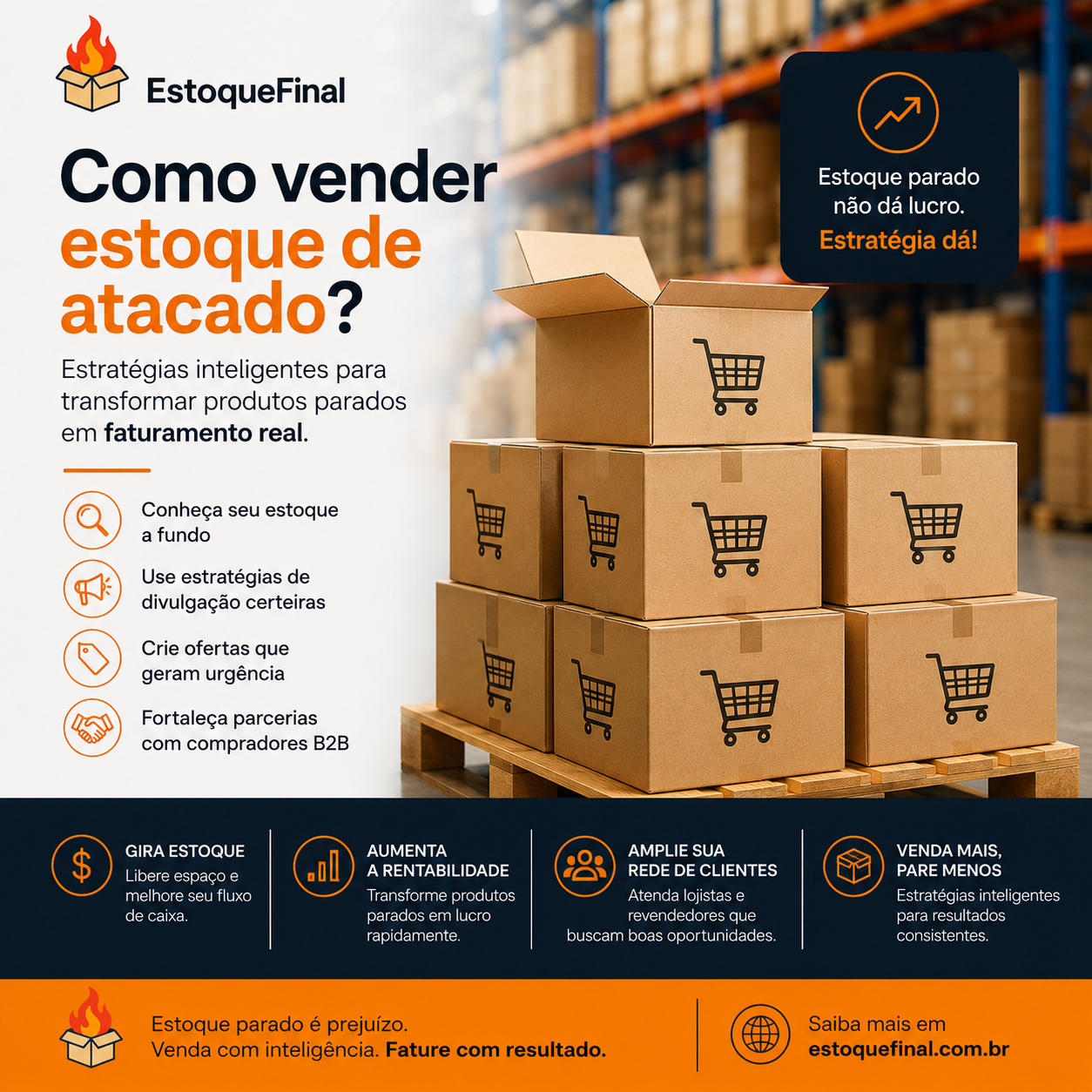 Como vender estoque de atacado Estratégias inteligentes para transformar produtos parados em faturamento real