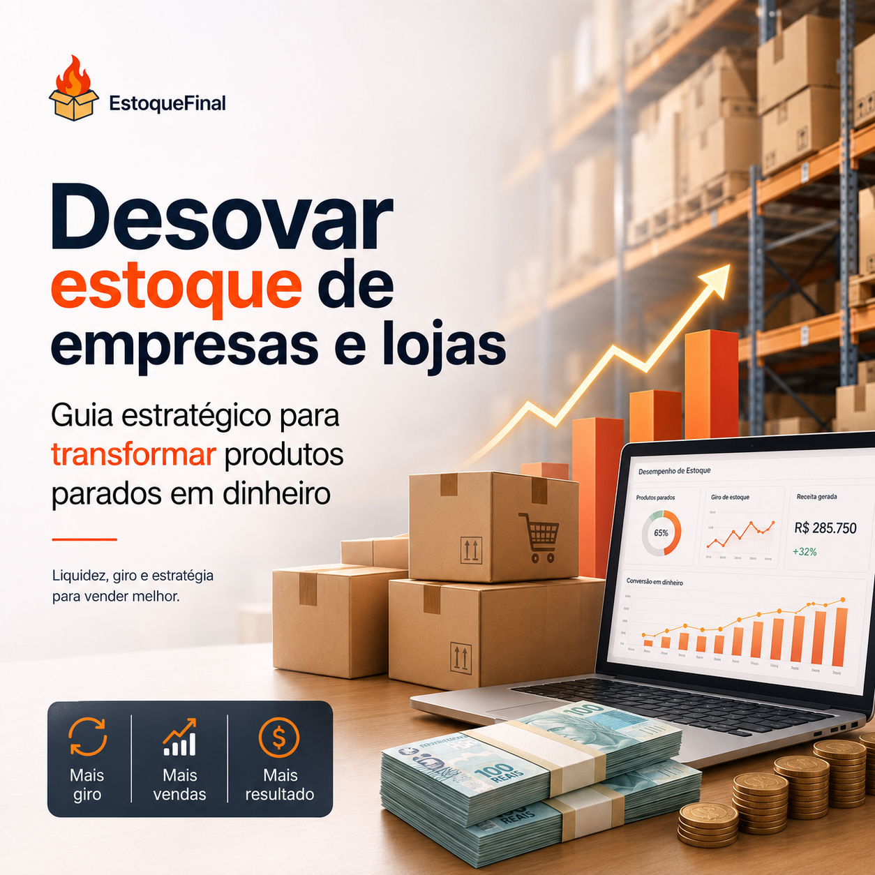 Desovar estoque empresa e lojas guia estratégico para transformar produtos parados em dinheiro - Estoque Final