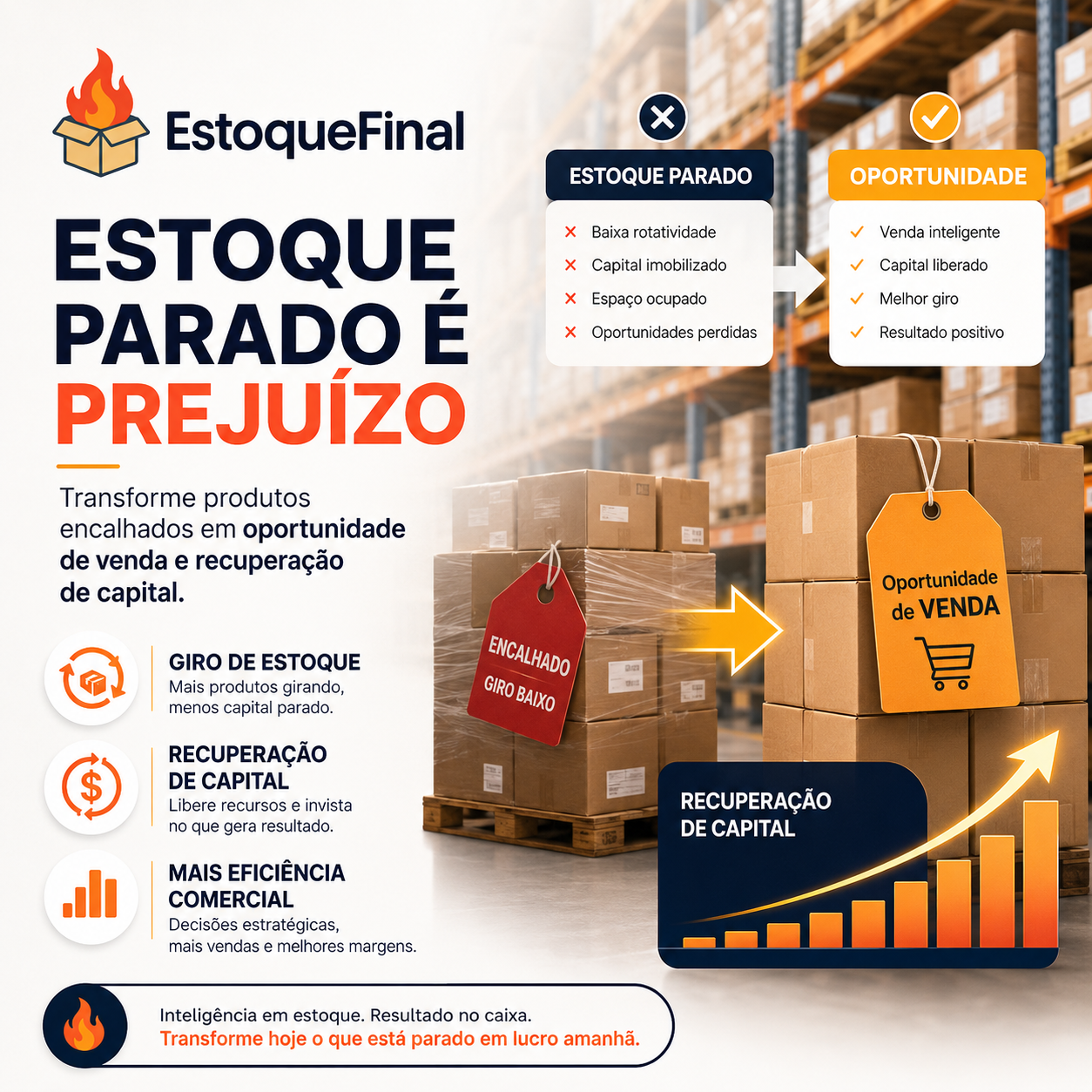 Estoque parado é prejuízo como transformar produtos encalhados em oportunidade de venda e recuperação de capital